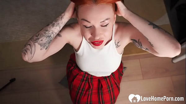 A hot BJ with my gorgeous ginger girlfriend