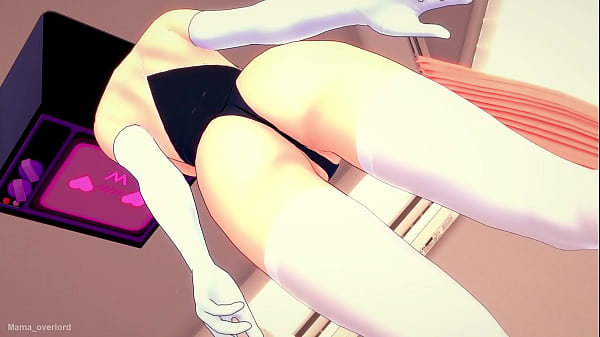 Tv Woman se quita el bañador para follar (versión hentai)